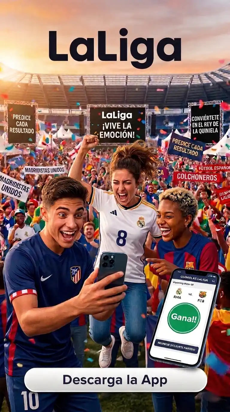 Vista de la aplicacion Quinela Totogol en smartphone